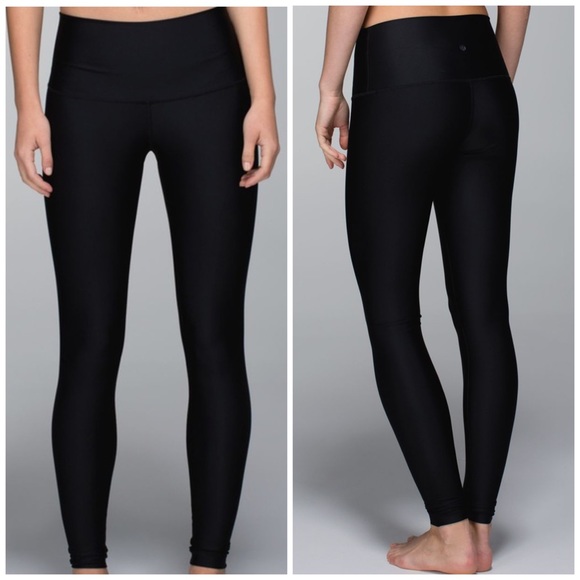 lululemon athletica Pants - Lululemon shine tight black legging 6